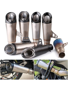 Tubo de Escape para Motocicleta de 51 mm, Silenciador SC, Z250 Z300 Z400 ZX10 MT0709 R25 R3 <span class=keywords><strong>R6</strong></span> para <span class=keywords><strong>Kawasaki</strong></span> Ninja Honda Yamaha / 3 Capas - Product Image 3