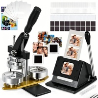 Kit de fabrication de badges aimantés pour réfrigérateur personnalisés 50*50mm, aimants photo pour réfrigérateur, pour événements, mariages, cadeaux, souvenirs
