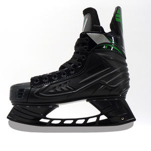 <span class=keywords><strong>Patines</strong></span> De <span class=keywords><strong>Hockey</strong></span> Sobre Hielo Recreativos Personalizados Negros Premium Elite Talla 45 Con Cuchillas Para Patinaje En Línea Y Cordones Para Junior - Product Image 5