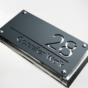 <span class=keywords><strong>Plaque</strong></span> personnalisée en acrylique imprimée UV, logo couleur, numéro de porte, adresse, <span class=keywords><strong>plaque</strong></span> murale pour bureau, hôtel, entreprise - Product Image 2