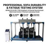 Équipement d'essai de cycle de vie des canapés à trois places, testeur de fatigue intégré multi-stations, contrôlé par ordinateur, pour usine