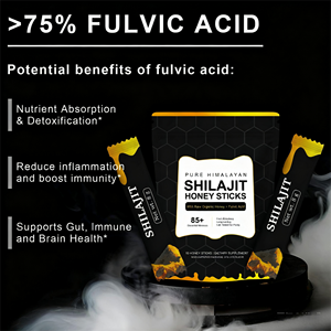Palitos de miel de Shilajit del Himalaya puro más vendido de calidad superior con más de 85 minerales traza suplemento de grado dorado para hombres 10 palos - Product Image 6