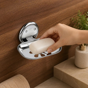 ที่วางสบู่ติดผนังสแตนเลสพร้อมรูระบายน้ำ กล่องใส่สบู่ในห้องน้ำ - Product Image 2