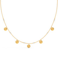 Collier en laiton plaqué or 18 carats, vente en gros d'usine, colliers à pièces de monnaie brésiliennes, accessoires de luxe pour femmes, bijoux de qualité supérieure