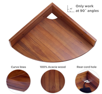 Étagère murale triangulaire flottante en forme d'éventail, support de rangement d'angle en bois, organisateur d'outils de salon à trois niveaux, écologique et moderne