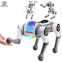 Robot chien bionique télécommandé 4G STEM Robotic Pet 2 avec cascades réalistes, interaction vocale IA et lumière LED