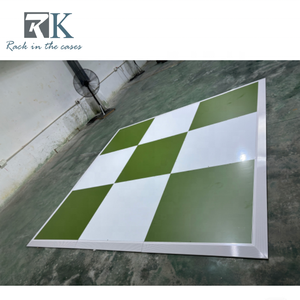 Modern Simple Dance Floor White and and Green Dance Flooring Square Dance Floor Panels - Product Image 6