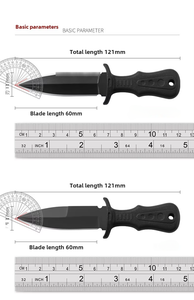 Navaja Multiusos, Cortador de Cajas, para Campismo, Recubierta de Titanio, Cuchillo de Supervivencia para Caza, Navaja de Bolsillo con Mango Completo - Product Image 6
