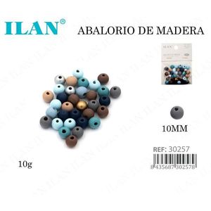 Perline in Legno Ilan 10mm Tonalità Morandi 10g per Creazione di Gioielli Artigianali - Product Image 3