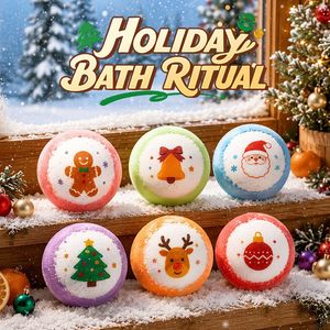 Boule de sel de <span class=keywords><strong>bain</strong></span> au sel marin de Noël en gros, hydratante, multi-bulles, contrôle du sébum, exfoliante, cadeau de Noël pour le <span class=keywords><strong>bain</strong></span> - Product Image 1
