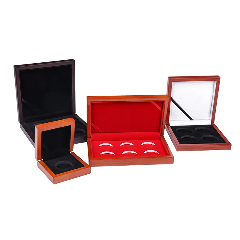 SUNDO — boîte à pièces en bois, luxe, personnalisée, boîte à pièces en or et en argent, cadeau, vente en gros d'usine