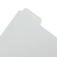 A5 A6 Taille 6 Anneaux Transparent Plastique Index Diviseur Catégorie Page Onglets Carte d'Indexation pour Planificateur