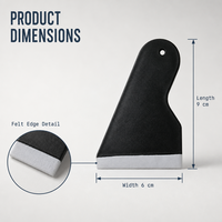 Carte de pose ergonomique pour protecteur d'écran avec bord souple et trou de suspension pour une installation fluide des films de protection de téléphone, vente en gros OEM