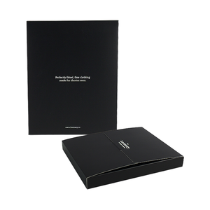 Custom Black Luxury Biodegradable Matt Lamination Art Paper Folding Envelopes Packaging T-shirt <b>Box</b> - Product Image 1