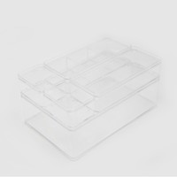 Boîte de rangement modulaire en plastique de style japonais, idéale pour les dortoirs, pour les articles divers, le maquillage et les houppettes