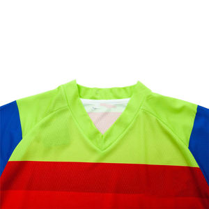 Maillot de motocross pour hommes de haute qualité à prix bas, vente directe d'usine, design de logo personnalisé, maillot MX respirant pour hommes - Product Image 4