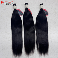 Ekstensi Rambut India Alami Lurus Tanpa Kusut Langsung dari Pabrik, Murah, Remy, Grosir