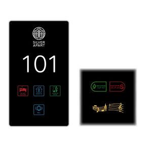 Nouveau 2026 DSYMBOL Plaque de <span class=keywords><strong>porte</strong></span> électronique lumineuse à LED pour numéro de chambre d'hôtel, signalisation DND (<span class=keywords><strong>Ne</strong></span> <span class=keywords><strong>pas</strong></span> <span class=keywords><strong>déranger</strong></span>) et de nettoyage - Product Image 2
