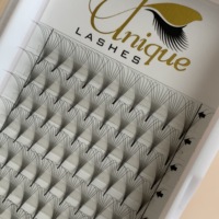 Cils 8D préfabriqués en éventail, volume synthétique fait main, base courte et pointue, différents styles, 0.05mm 0.07mm