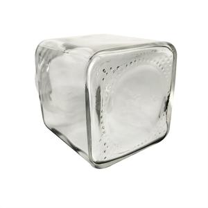 Vente en gros de bocaux carrés en verre de haute qualité pour la mise en conserve de sauce à la confiture de miel avec capuchon en métal - Product Image 3