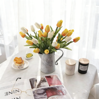 Großhandel Günstige Künstliche Mini-Tulpen PU Realistische Umweltfreundliche Hochwertige Blumen für Wohnzimmer Vatertag Abschlussfeier