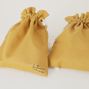 Cotton Canvas <b>Makeup</b> Pouch Cosmetic <b>Bag</b> Muslin Jewelry Pouch Package <b>Drawstring</b> <b>Bag</b> - Product Image 4