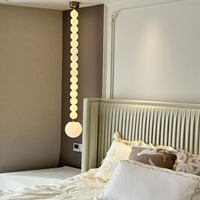 Lustre suspendu doré de style nordique moderne pour salon, luminaire suspendu simple et luxueux pour chambre à coucher