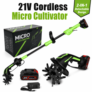 Motoculteur Électrique Sans Fil 2-en-1 Portatif, Rechargeable sur <span class=keywords><strong>Batterie</strong></span>, pour Petites Exploitations Agricoles, avec Logo Personnalisé OEM Disponible - Product Image 1