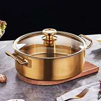 Olla Eléctrica de Acero Inoxidable Zunck para Cocina de Inducción, Olla Caliente China Dividida, Fondue Chinoise, Calentador de Comida