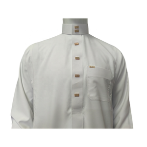 ثوب الأعمال السعودي التقليدي المتواضع للرجال في دبي ، جودة عالية ، طويل الأكمام ، فستان عربي جيد التهوية للربيع - Product Image 3