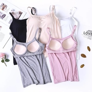 Modello di cotone Sexy <span class=keywords><strong>donna</strong></span> sport canotta da <span class=keywords><strong>donna</strong></span> 2025 alta qualità da ginnastica reggiseno Logo personalizzato senza soluzione di continuità gilet con cinturino regolabile Yoga - Product Image 2
