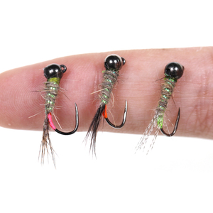 Señuelos de Pesca Perdigon Jig Nymphs, Señuelos de Pesca con Cuentas de Tungsteno, Sin Púas, Euro Nymphs, para Trucha, Trucha Arcoíris, Pesca de <span class=keywords><strong>Agua</strong></span> Dulce - Product Image 6