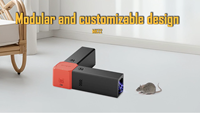 Piège à souris électrique haute tension rechargeable par USB pour rat intérieur et extérieur Support fournisseur OEM ODM