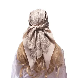 35 "lụa đầu Khăn Bandana cho phụ nữ satin tóc chiếc khăn cho ngủ cướp biển headscarf tóc ngủ Bandana khăn