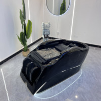 Mobilier de salon de coiffure de luxe moderne en gros, fauteuil inclinable, table de massage pour shampoing en cuir PU Xinshengzhi