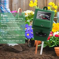 Testeur de sol 3-en-1 direct d'usine pour le pH, l'humidité et la luminosité des plantes de jardin et en pot