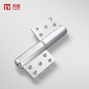 Charnières hydrauliques à fermeture douce de haute qualité en alliage de zinc, design moderne nickelé pour chambre et appartement, 165 mm - Product Image 1