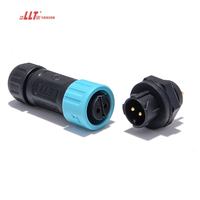 Connecteur LED circulaire M12 à 2 broches en plastique pour montage sur panneau arrière, mâle, CC/CA, 3, 4, 5, 6, 7, 8 broches, de la marque LLT Factory