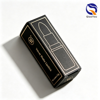 Boîtes d'emballage pour gloss à lèvres de luxe, finition mate, estampage or, vente en gros d'usine, logo personnalisé pour la promotion de marques de cosmétiques et de beauté