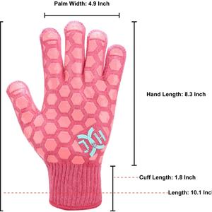 Wholesale Food-Grade Safety <b>Gloves</b> Long Silicone <b>Oven</b> Mitts for Kitchen Cooking & BBQ Grilling Heat Resistant - Product Image 2