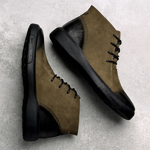 Bottes Martin pour hommes, à bout rond, doublure en fourrure, semelle en caoutchouc isolante, 2697 - Product Image 2