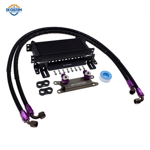 Pour <span class=keywords><strong>Jeep</strong></span> Wrangler 12-13 <span class=keywords><strong>Grand</strong></span> <span class=keywords><strong>Cherokee</strong></span> 11-13 3.6L V6 <span class=keywords><strong>refroidisseur</strong></span> <span class=keywords><strong>d</strong></span>'<span class=keywords><strong>huile</strong></span> moteur pour Dodge Ram1500 Challenger Chrysler 300/200 Kit de refroidissement - Product Image 1
