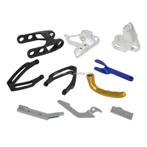 Phần nối sau xe máy bằng thép không gỉ mạ anodize màu cam với công nghệ cắt dây EDM để lắp đặt phần nối dài gắp sau và bộ căng xích - Product Image 4