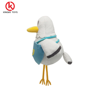 Boneka Burung Camar Kustom, Boneka Sea Mew, Hewan Boneka Lembut Isi Kapas Poliester PP, Layanan OEM ODM Personalisasi, Pabrik Grosir