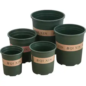 Good Quality Plastic Gallon Flower Pot Outdoor Round Flower Pot With Printing