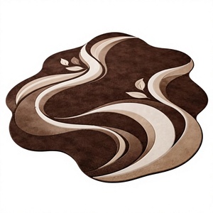 Alfombra de Lana de Pelo Corto con Patrón Geométrico Moderno ITHL HR-855, Antideslizante y Resistente a las Manchas, para Uso Doméstico en Comedores/Salas de Estar (Venta al Por Mayor) - Product Image 1