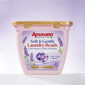 Cápsulas de Detergente para Ropa Ecológicas con Aroma a Lavanda, Protector de Color y Limpieza Profunda para Prendas - Product Image 1