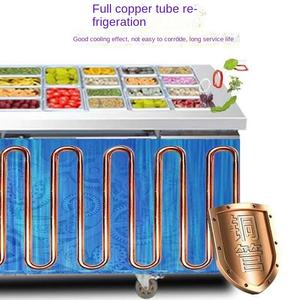 ตู้แช่แข็งสแตนเลส 3 ประตู สำหรับร้านสลัดและร้านชานม - Product Image 4