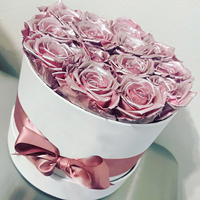 Jede Liebes fabrik XL 5-6cm (1,96 Zoll-2,36 Zoll) Echte konservierte Blume Silber Gold Rose konservierte Rosen köpfe