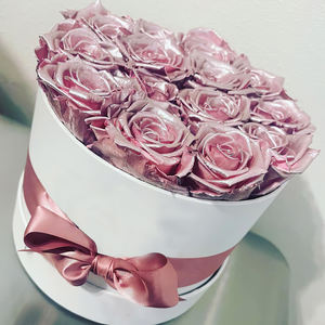 Every Love Factory-Flor preservada de oro y plata, cabezas de Rosa conservadas, Tamaño XL, 5-6cm (1,96 pulgadas-2,36 pulgadas) - Product Image 2